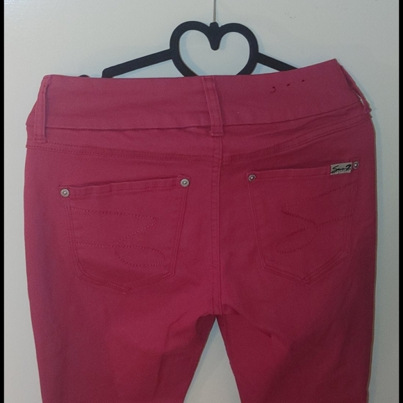 Seven7 pink skinny jeans size 6 like new - Picture 3 of 3
